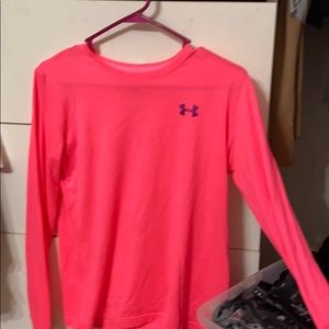 Hot pink long sleeve under armpit top